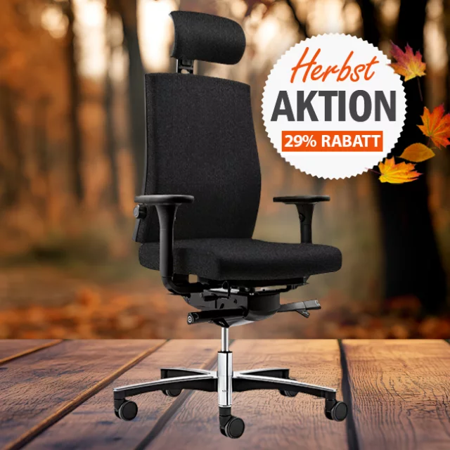 Herbstaktion mit 29% RABATT  -  Löffler FIGO K9 - Ergonomischer Bürostuhl mit patentierter 3D-Technik