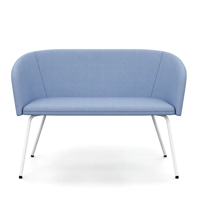 Nowy Styl Naudu und Naudu WAVY 2-Sitzer Sofa mit niedrigem Vierfuß-Gestell