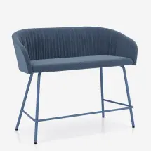 Nowy Styl Naudu WAVY - Sofa mit Vollpolsterschale und geraffter Polsterung