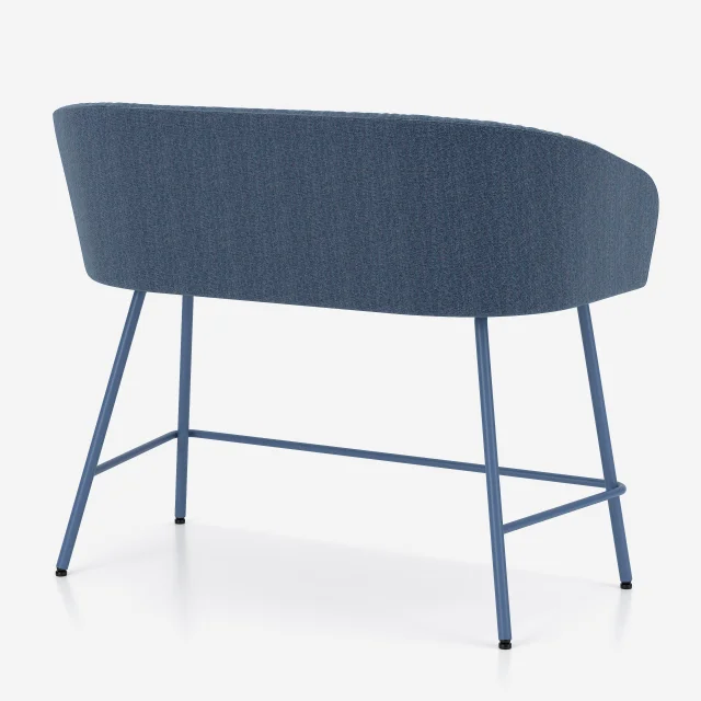 Nowy Styl Naudu und Naudu WAVY 2-Sitzer Sofa mit hohem Vierfuß-Gestell