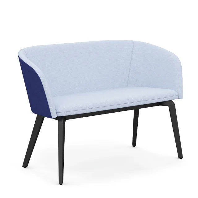 Nowy Styl Naudu und Naudu WAVY - 2-Sitzer Sofa mit Holzgestell
