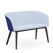 Nowy Styl Naudu und Naudu WAVY - 2-Sitzer Sofa mit Holzgestell