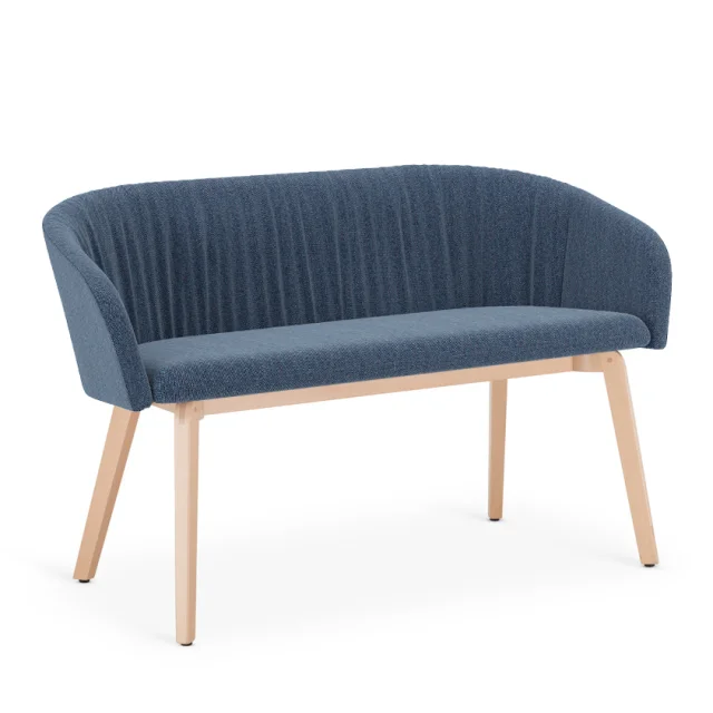 Nowy Styl Naudu Wavy Sofa mit Vollpolsterschale und geraffter Polsterung