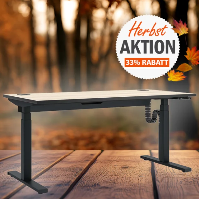 Herbstaktion mit 33% RABATT - Nowy Styl eModel 3.0 - höhenverstellbarer Schreibtisch mit kostenlosem Versand