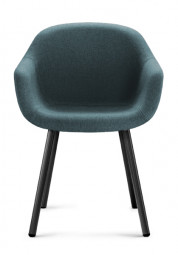 Dauphin Fiore Club FI 7415 – Design Stuhl mit Vierfuß-Gestell