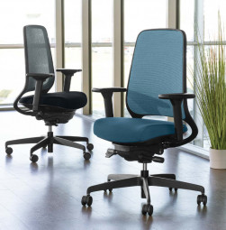 Bürostuhl Rovo R22 mit Polsterrücken und Ergo-Balance/ Rovo Chair Bürostuhl Modell 6040 EB