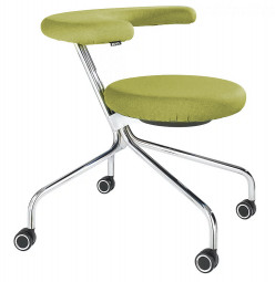Rovo TWIST 9800 - drehbarer Rollhocker mit Rückenlehne/ Sitzmöbel für New Work Arbeitswelten